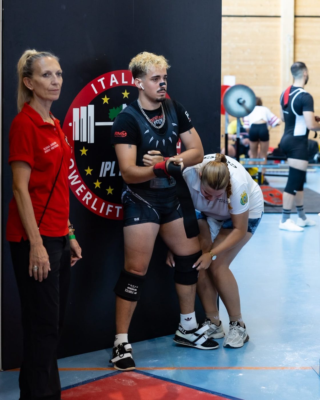 Rubén preparándose para competir en el Campeonato de Europa